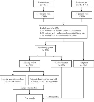 Automated machine learning to predict the difficulty for endoscopic resection of gastric gastrointestinal stromal tumor